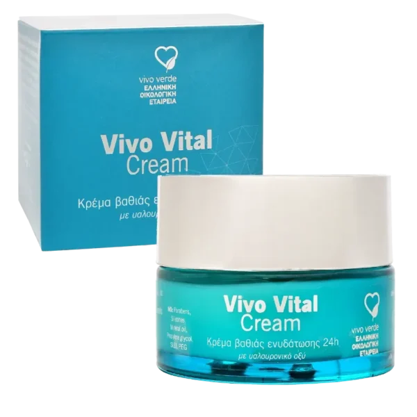 Vivo Vital Κρέμα Ενυδάτωσης Προσώπου με Υαλουρονικό 50ml