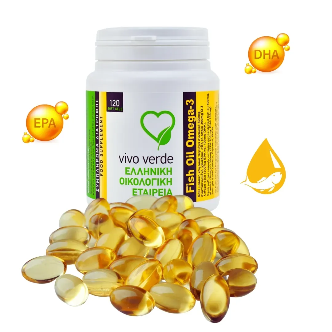 Fish Oil Ω3 120caps/500mg Λιπαρά Οξέα - Image 2