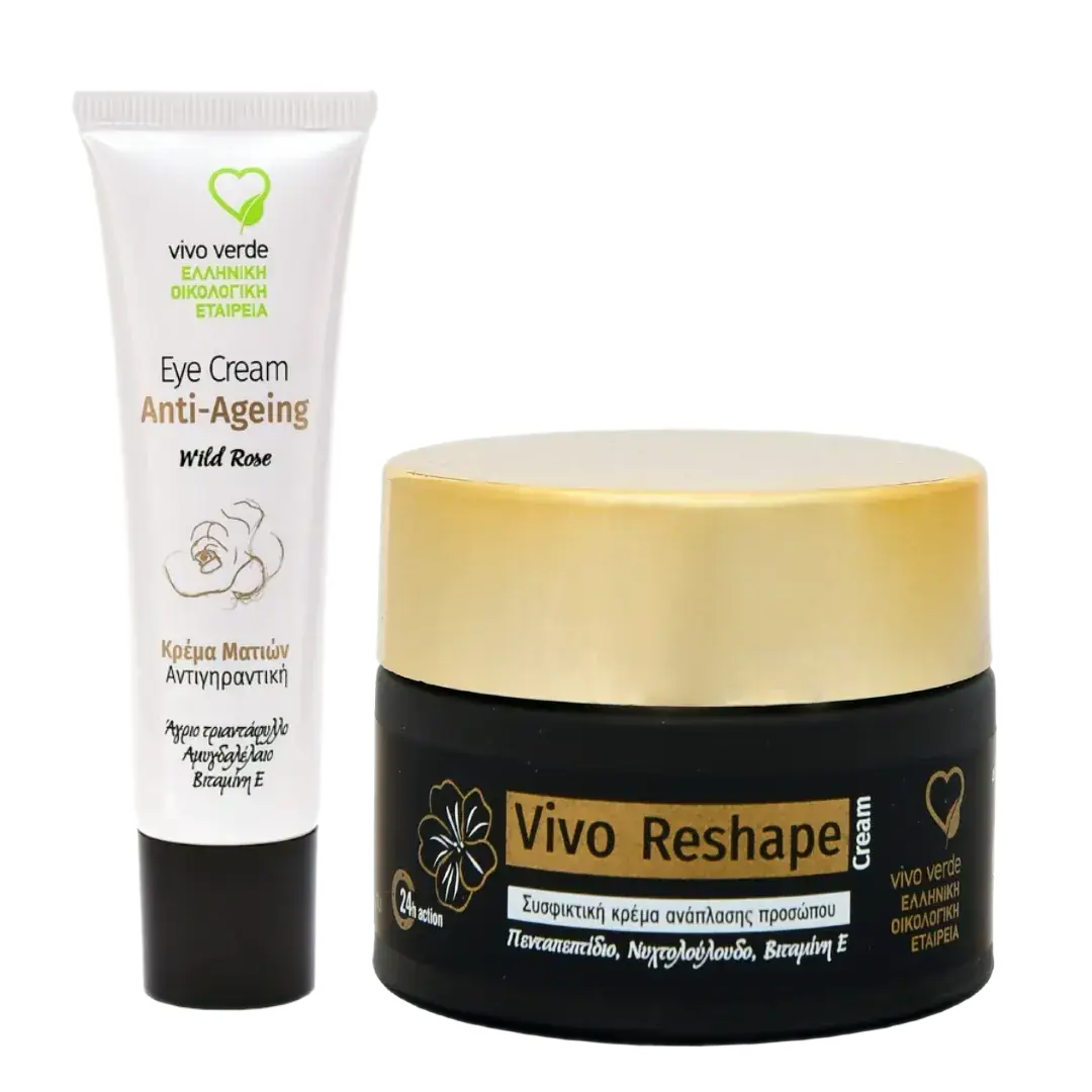 Vivo Verde Κρέμα Ματιών Αντιγηραντική 30ml & Vivo Reshape 24h Συσφικτική Κρέμα Ανάπλασης Προσώπου 50ml