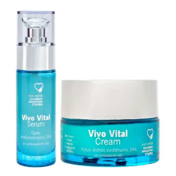 Vivo Vital Serum 30ml & Vivo Vital Face Cream με υαλουρονικό 50ml