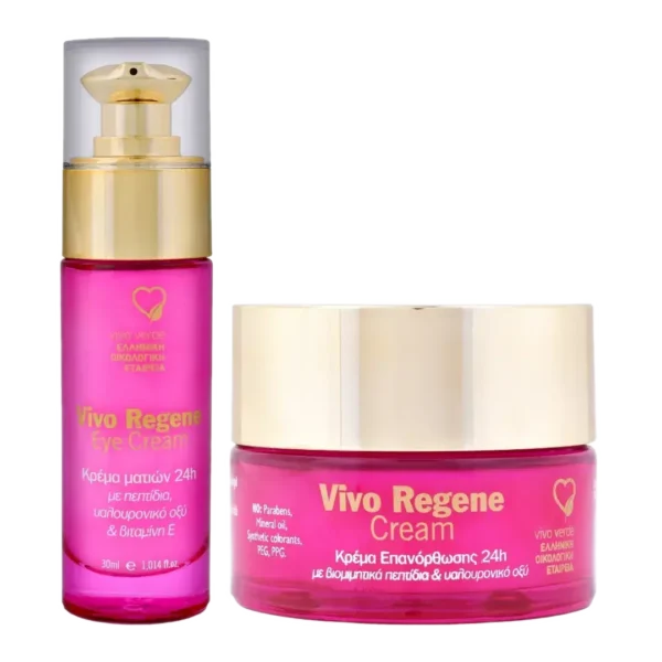 Vivo Regene Κρέμα Επανόρθωσης Ματιών 30ml & Vivo Regene Κρέμα Προσώπου 50ml