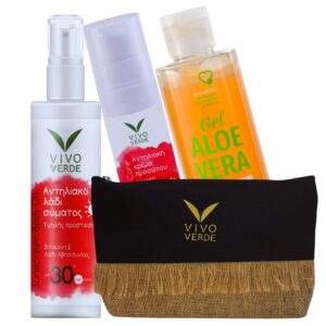 Vivo Verde Αντηλιακή Κρέμα Προσώπου Silky 50+SPF 50ml & Αντηλιακό Λάδι Σώματος 30+SPF 200ml & Aloe Vera Gel σώματος 200ml