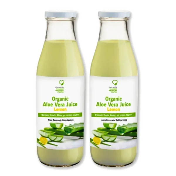 Vivo Verde 2 Χυμοί Oργανικής Αλόης με Γεύση Λεμόνι 1lt.