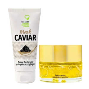 Vivo Verde Μάσκα προσώπου με Χαβιάρι 75ml & Vivo Apricot Oil Νύχτας με έλαιο Βερίκοκου 50ml