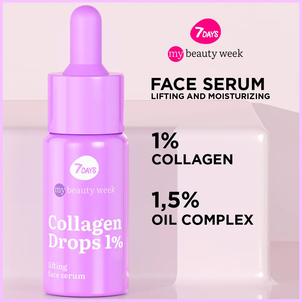 7DAYS Collagen Drops Lifting Face Serum με Κολλαγόνο 20ml - Image 2