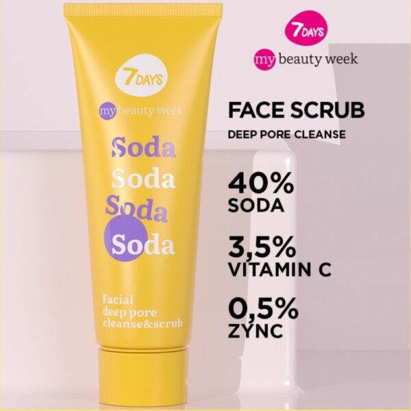 7DAYS Korean Face Soda Peeling με Βιταμίνη C & Σόδα 80ml - Image 2