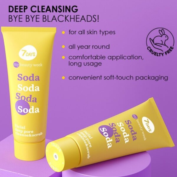 7DAYS Korean Face Soda Peeling με Βιταμίνη C & Σόδα 80ml - Image 4