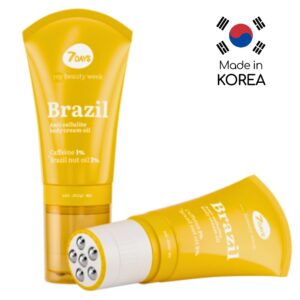 7DAYS Anti-Cellulite Body Cream-Oil Brazil με Καφεΐνη & έλαιο Καρυδιών 130ml
