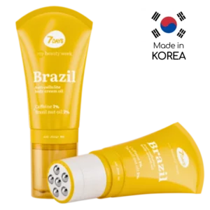 7DAYS Anti-Cellulite Body Cream-Oil Brazil με Καφεΐνη & έλαιο Καρυδιών 130ml