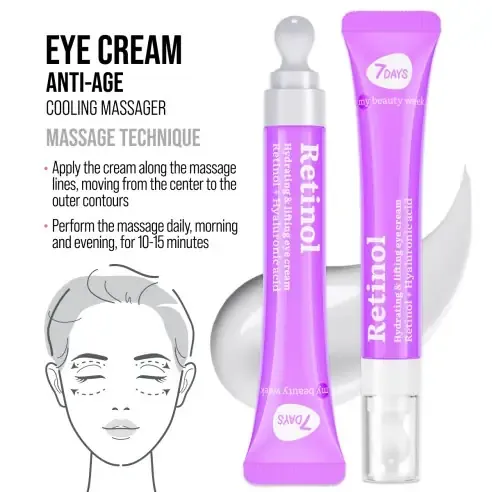 7DAYS Retinol Hydration & Lifting Εye Cream 18ml - Image 2