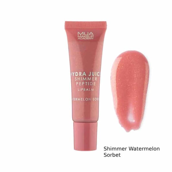 MUA Peptide Lip Balm Shimmer Watermelon Sorbet 10ml - Image 2