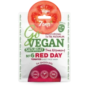 7DAYS GoVegan Sheet Face Mask Red Day 25g