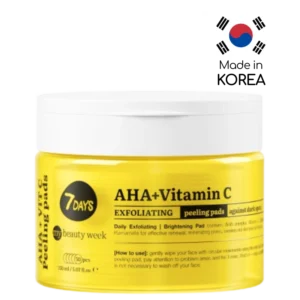 7DAYS Exfoliating, Brightening Peeling Pads AHA + Vitamin C 150ml