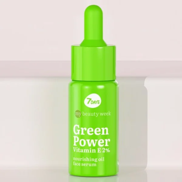 7DAYS Green Vitamin E Nourish Oil Face Serum 20ml - Image 3