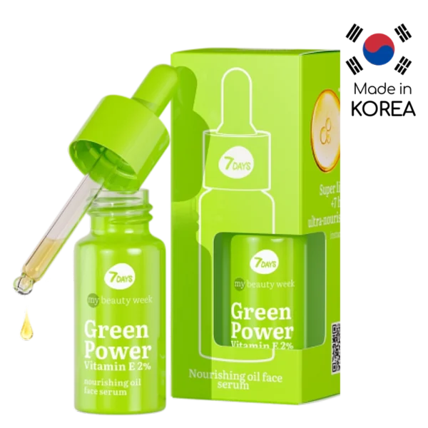 7DAYS Green Vitamin E Nourish Oil Face Serum 20ml
