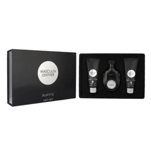 Riffs Gift Set Masculine Leather Men Eau de Parfum