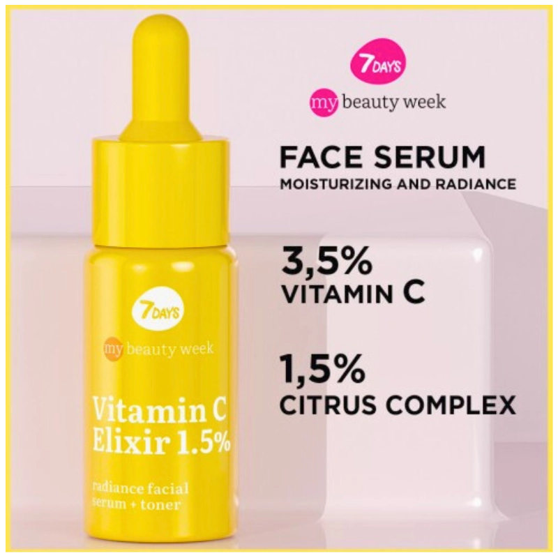 7DAYS Vitamin C Elixir Radiance Face Serum 20ml - Image 2