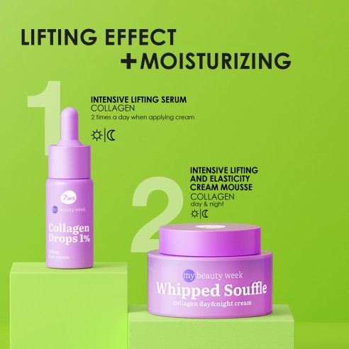 7DAYS Whipped Soufflé Day & Night Collagen Lifting Cream 50ml - Image 5