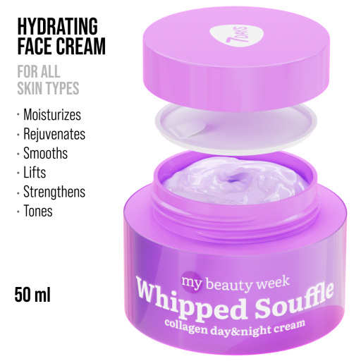 7DAYS Whipped Soufflé Day & Night Collagen Lifting Cream 50ml - Image 6