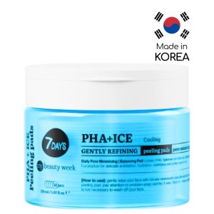 7DAYS Exfoliating, Cooling, Peeling Pads PHA+ICE 150ml