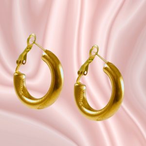 Assim Σκουλαρίκια Χρυσός Μεγάλος Κρίκος 3,5εκ. Νο.9