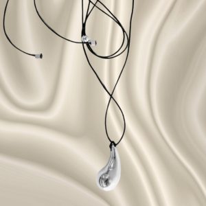 Αssim Ασημί Δάκρυ με Κορδόνι Νο.202