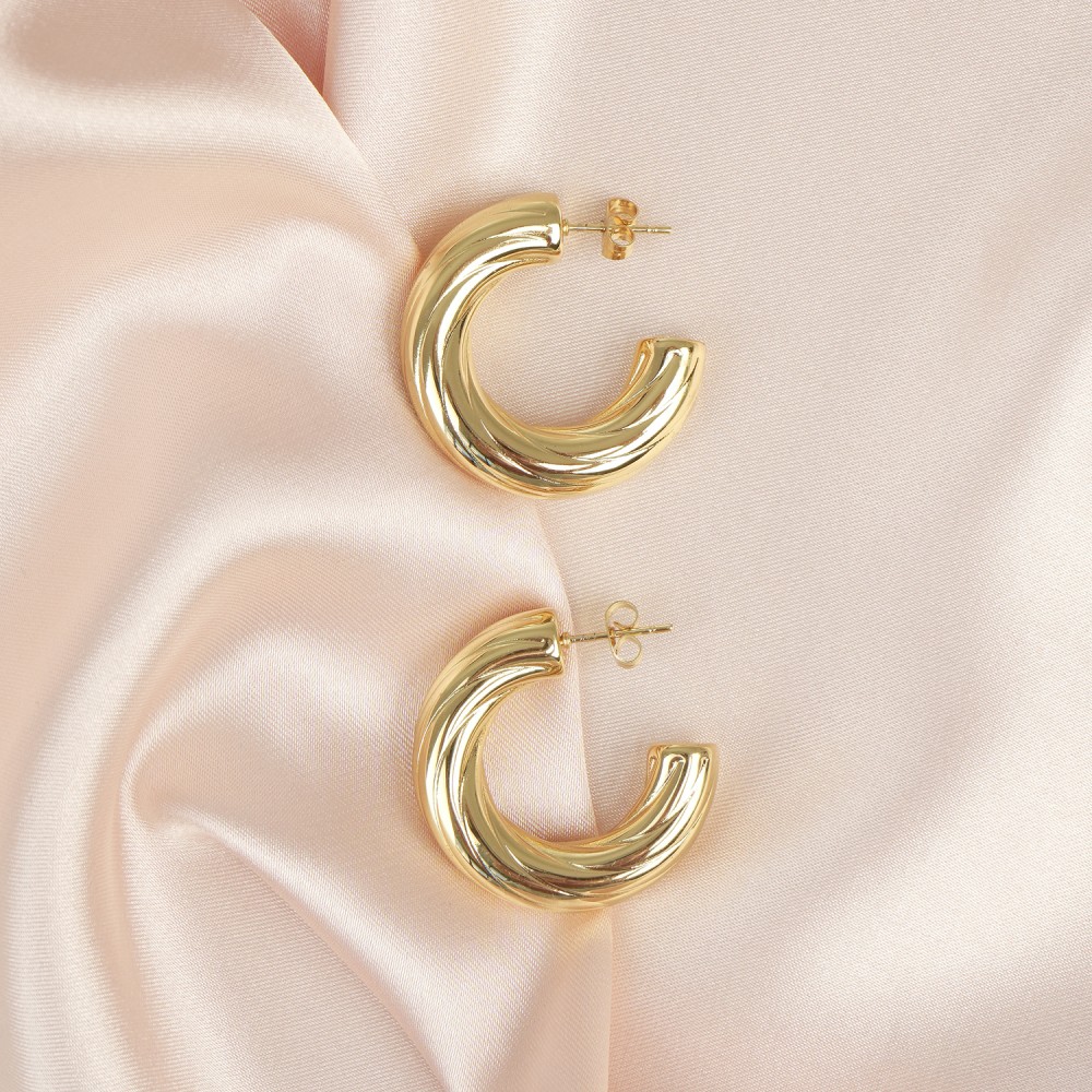 Assim Σκουλαρίκια Χρυσοί Κρίκοι Νο.102