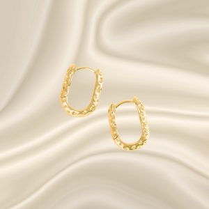 Assim Σκουλαρίκια Χρυσά Γεωμετρικά Νο.64