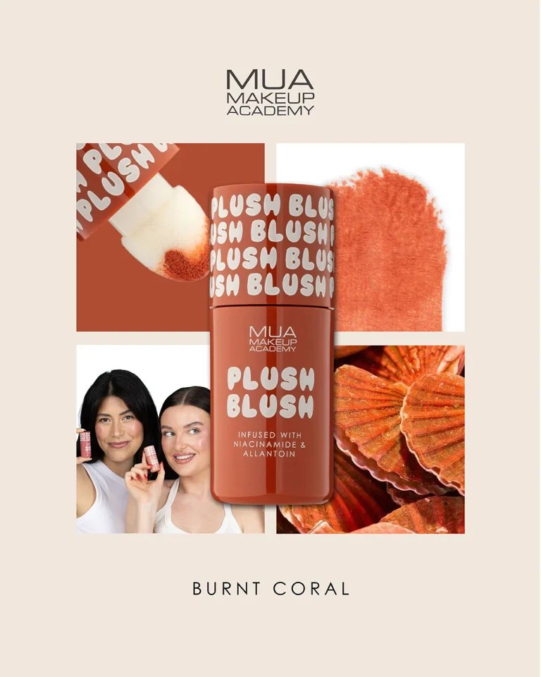 MUA Plush Blush Υγρό Ρουζ Burnt Coral 4,2ml - Image 3