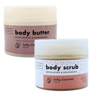 Ecstasy Body Scrub 250ml & Body Butter Salty Caramel 250ml