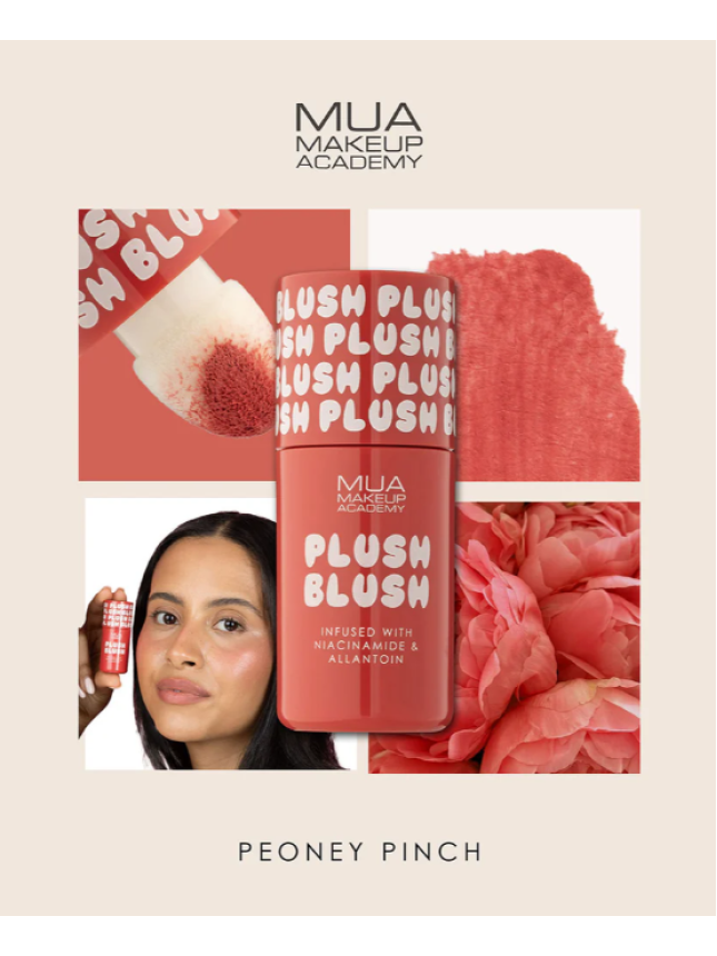 MUA Plush Blush Υγρό Ρουζ Peony Pinch 4,2ml - Image 3