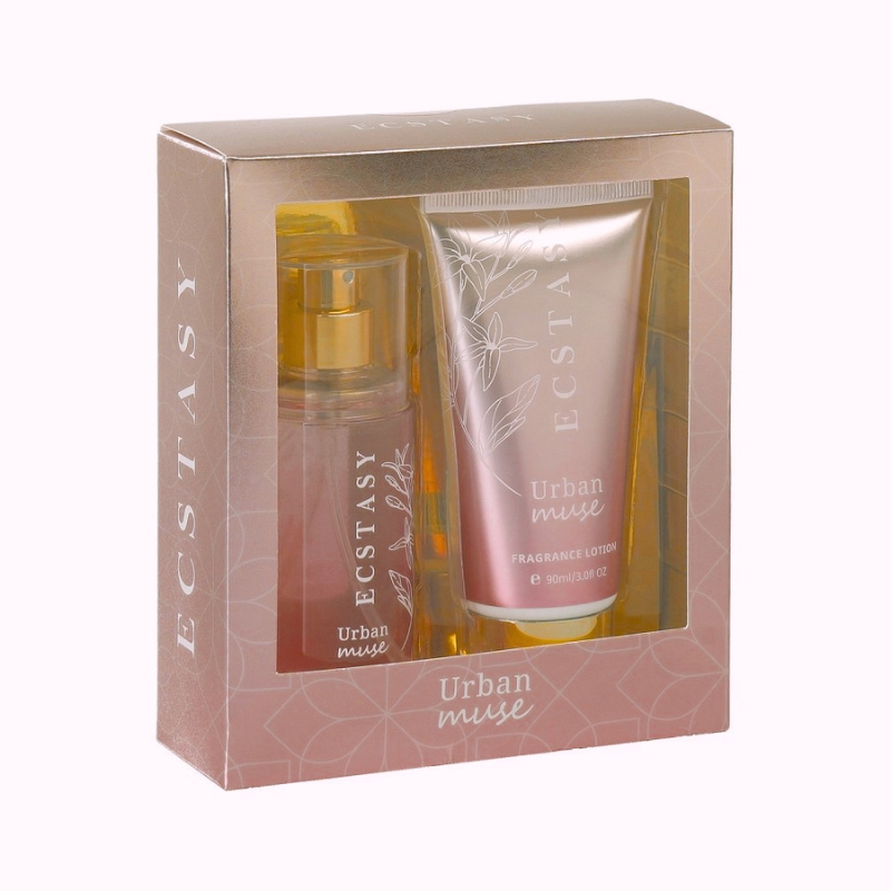 Ecstasy Mini Gift Set Urban Muse Body Cream 90ml & Body Mist 90ml