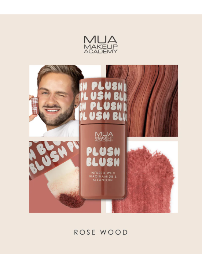 MUA Plush Blush Υγρό Ρουζ Rosewood 4,2ml - Image 2
